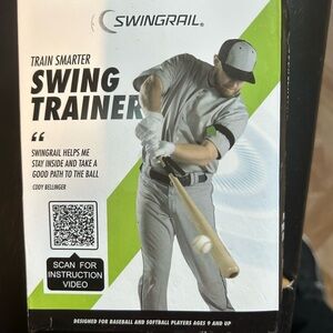 Swing Trainer Baseball Batting Aid - Black & Gray